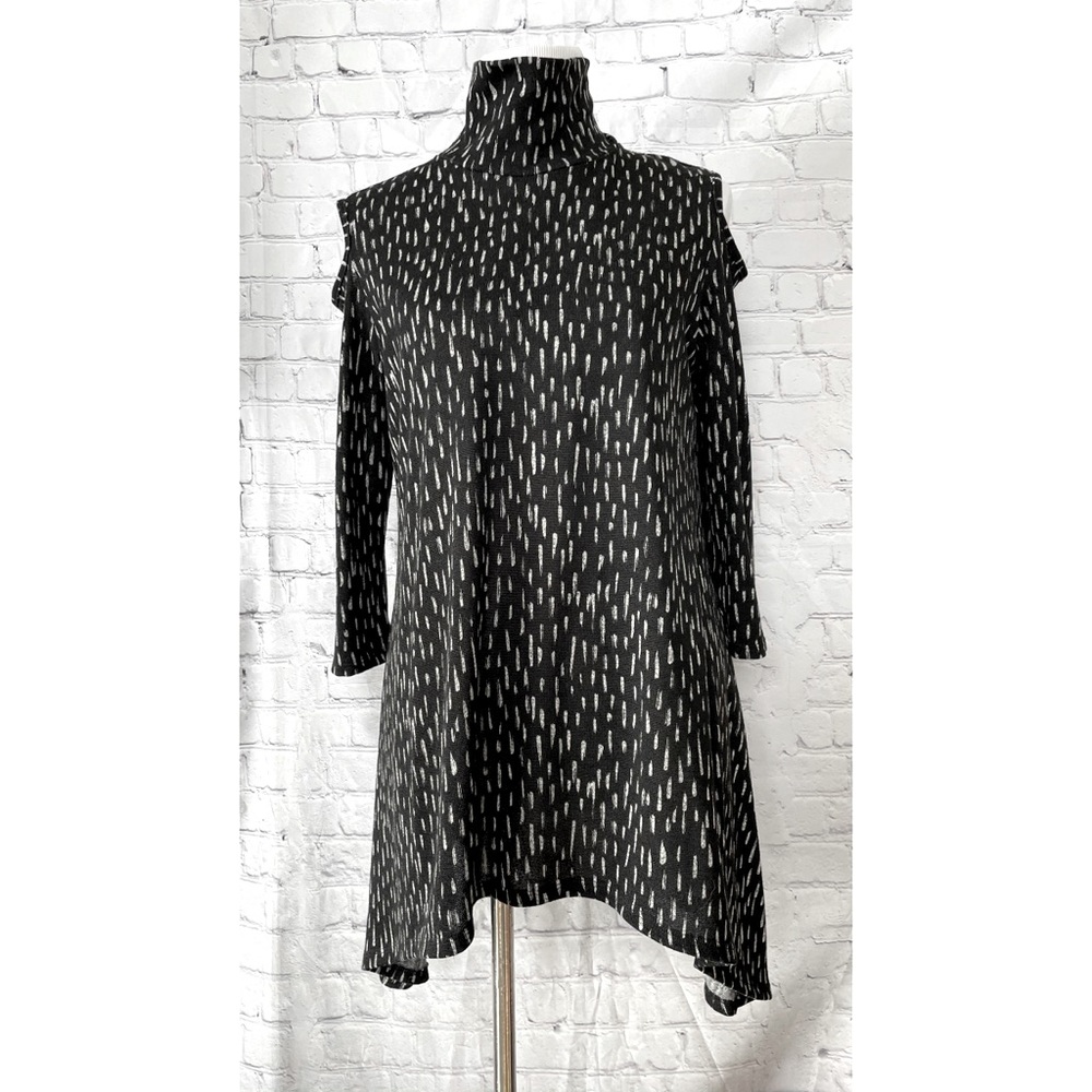 Clara Sun Woo | Cold Shoulder Turtleneck Sweater